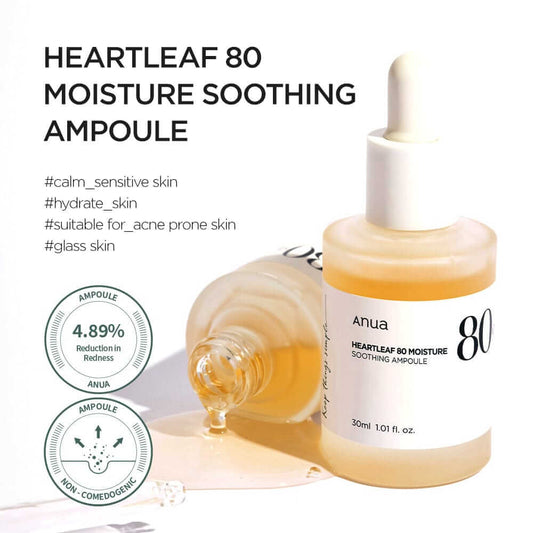 Anua Heartleaf 80 Moisture Soothing Ampoule