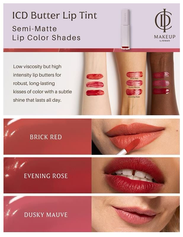 ICD Makeup Butter Lip Tint Semi Matte