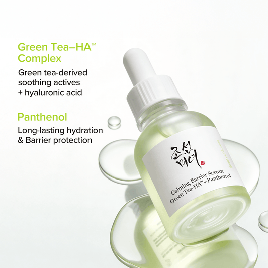 Beauty of Joseon Calming Serum: Green Tea + Panthenol with hydrating ingredients and soothing properties