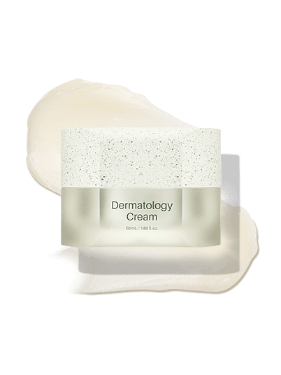 Riman Dermatology Cream in a jar with creamy texture for nourishing and hydrating skin.