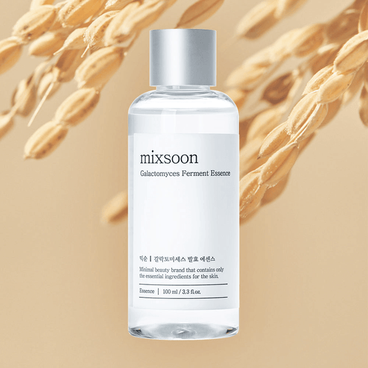 mixsoon Galactomyces Essence in a sleek bottle, perfect for brightening and hydrating skin.