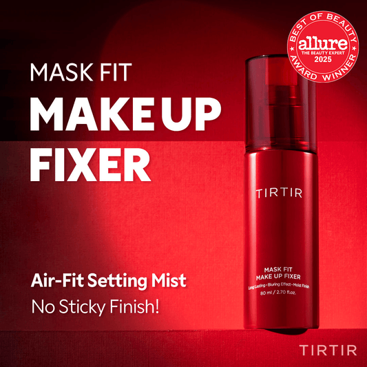 TIRTIR Mask Fit Makeup Fixer setting spray for long-lasting makeup, a lightweight Korean face product with no sticky finish.
