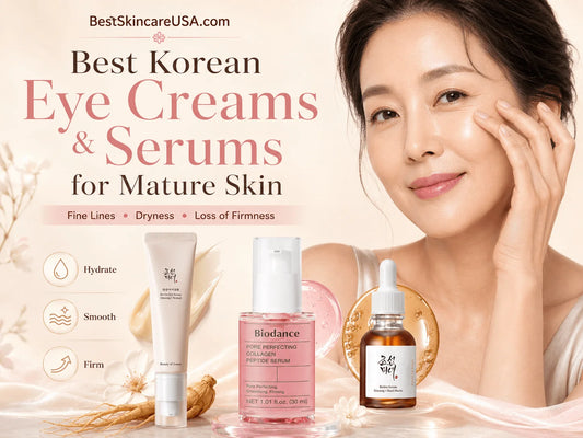 Best Korean Eye Creams and Serums for Mature Skin: Fine Lines, Dryness and Loss of Firmness with skincare products
