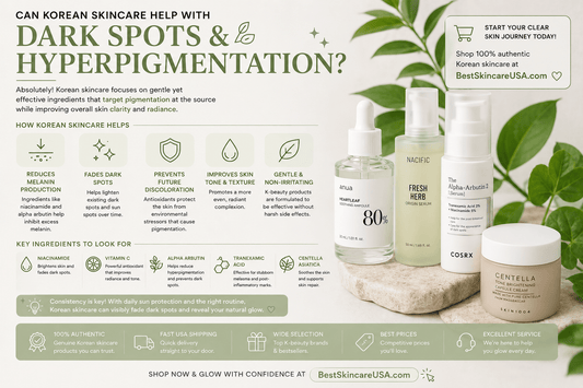 Can Korean skincare help with dark spots and hyperpigmentation?