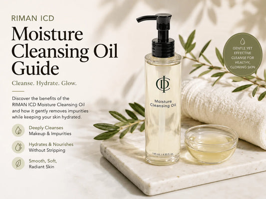 RIMAN ICD Moisture Cleansing Oil: The First Step of a Beautiful Korean Skincare Ritual with smooth, glowing skin.