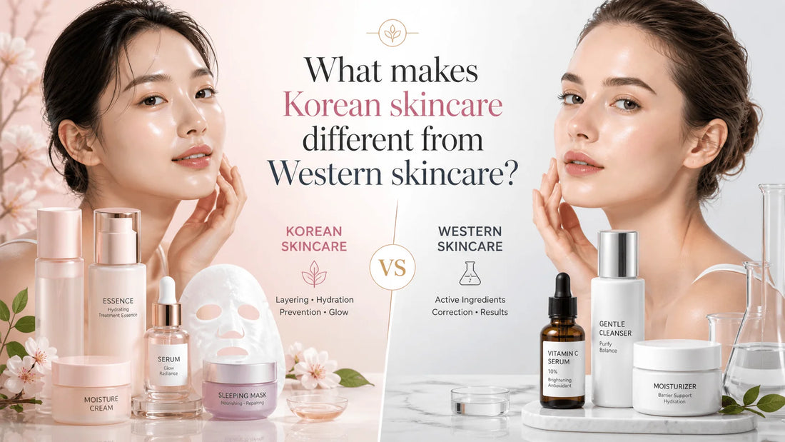 What makes Korean skincare different from Western skincare? Featuring products and ingredients comparison.