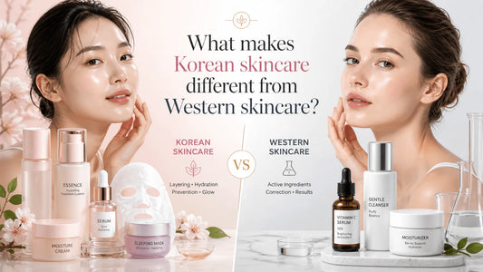 What makes Korean skincare different from Western skincare? Featuring products and ingredients comparison.