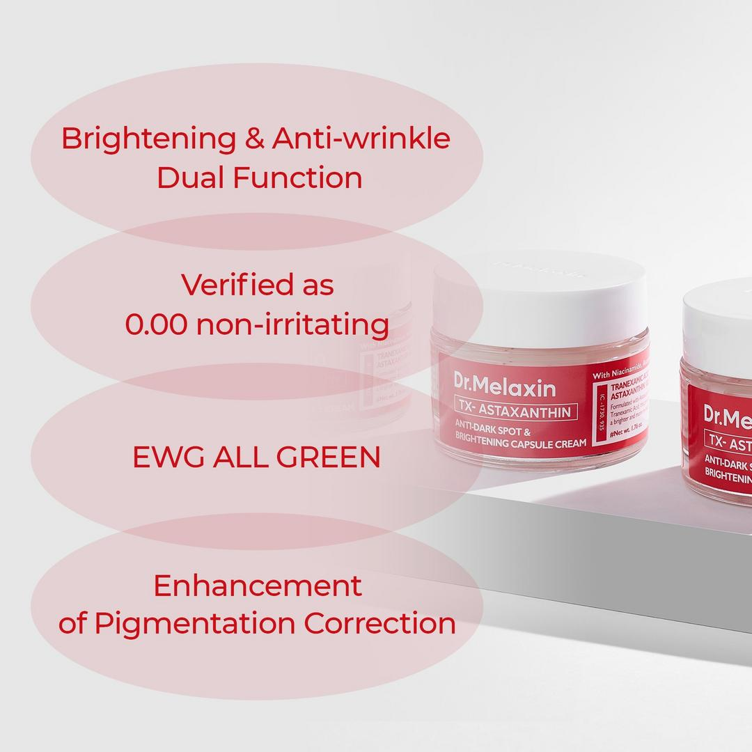 Dr Melaxin TX-Astaxanthin Anti-Dark Spot and Brightening Capsule Cream
