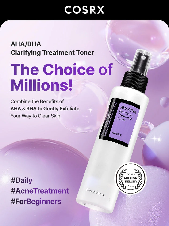COSRX AHA/BHA Clarifying Treatment Toner | Korean Toners