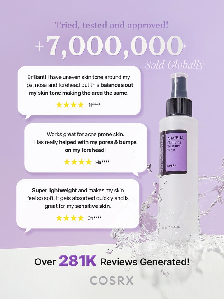 COSRX AHA/BHA Clarifying Treatment Toner | Korean Toners