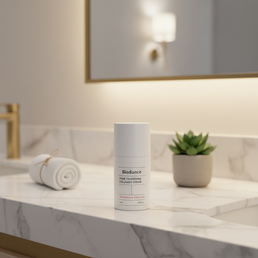 Biodance Pore Tightening Collagen Cream container on a white background