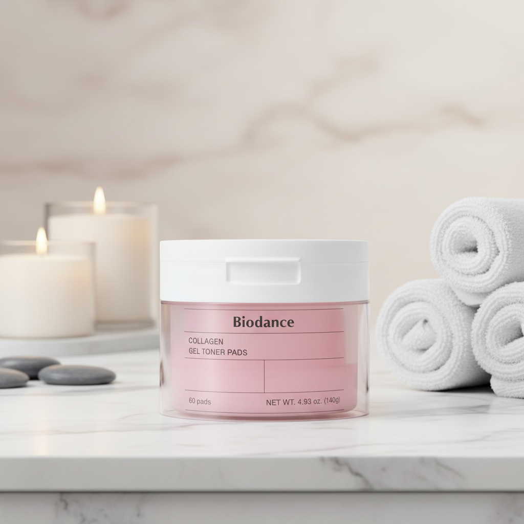 Biodance Collagen Gel Toner Pads packaging on a white background