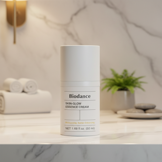 Biodance Skin-Glow Essence Cream container on a white background