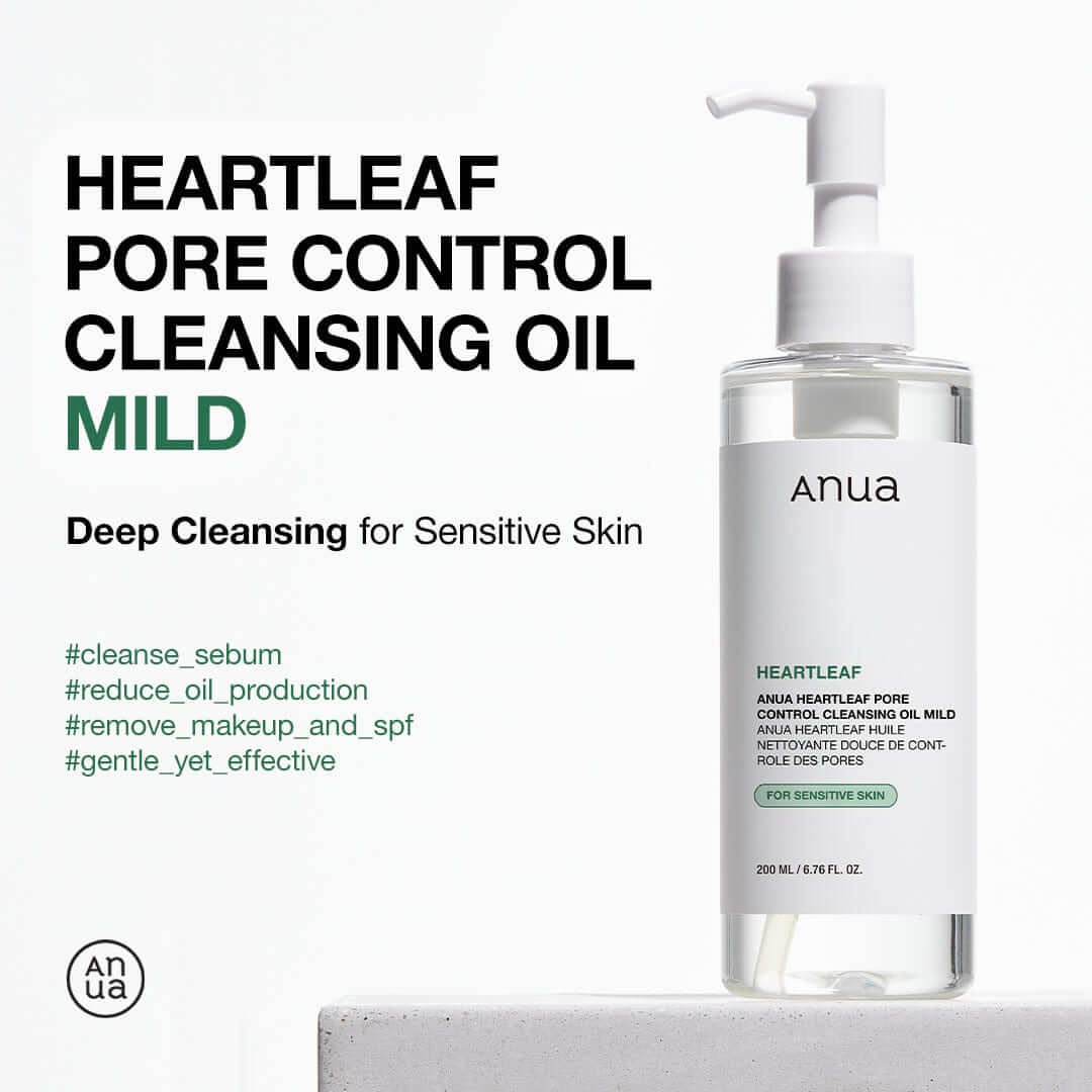Anua Heartleaf Pore Control Cleansing Oil Mild | Best Oil Cleanser Korean