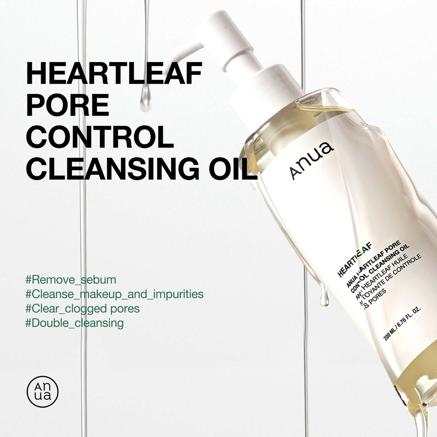 Anua Heartleaf Pore Control Cleansing Oil | Best Oil Cleanser Korean