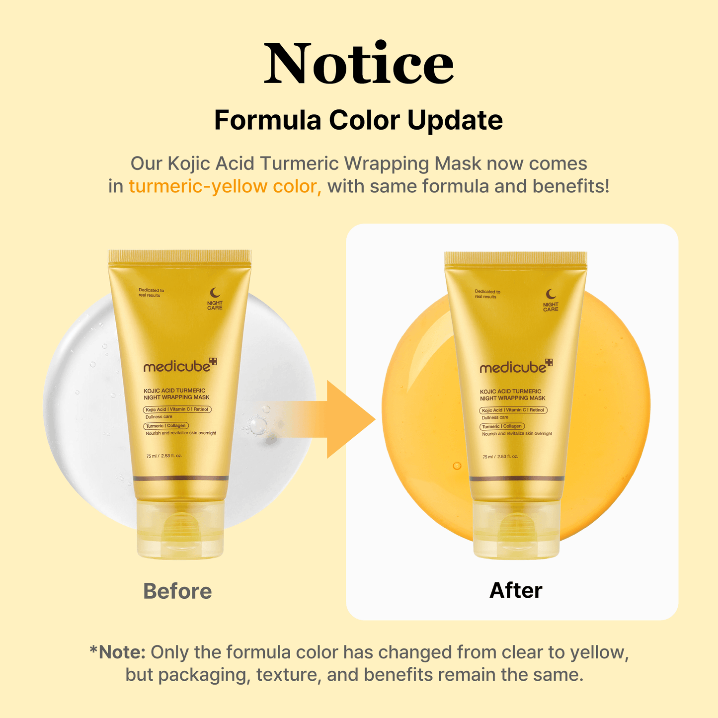 Medicube Kojic Acid Turmeric Overnight Wrapping Mask