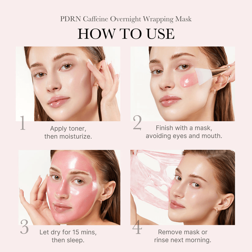Medicube PDRN Pink Caffeine Overnight Wrapping Mask