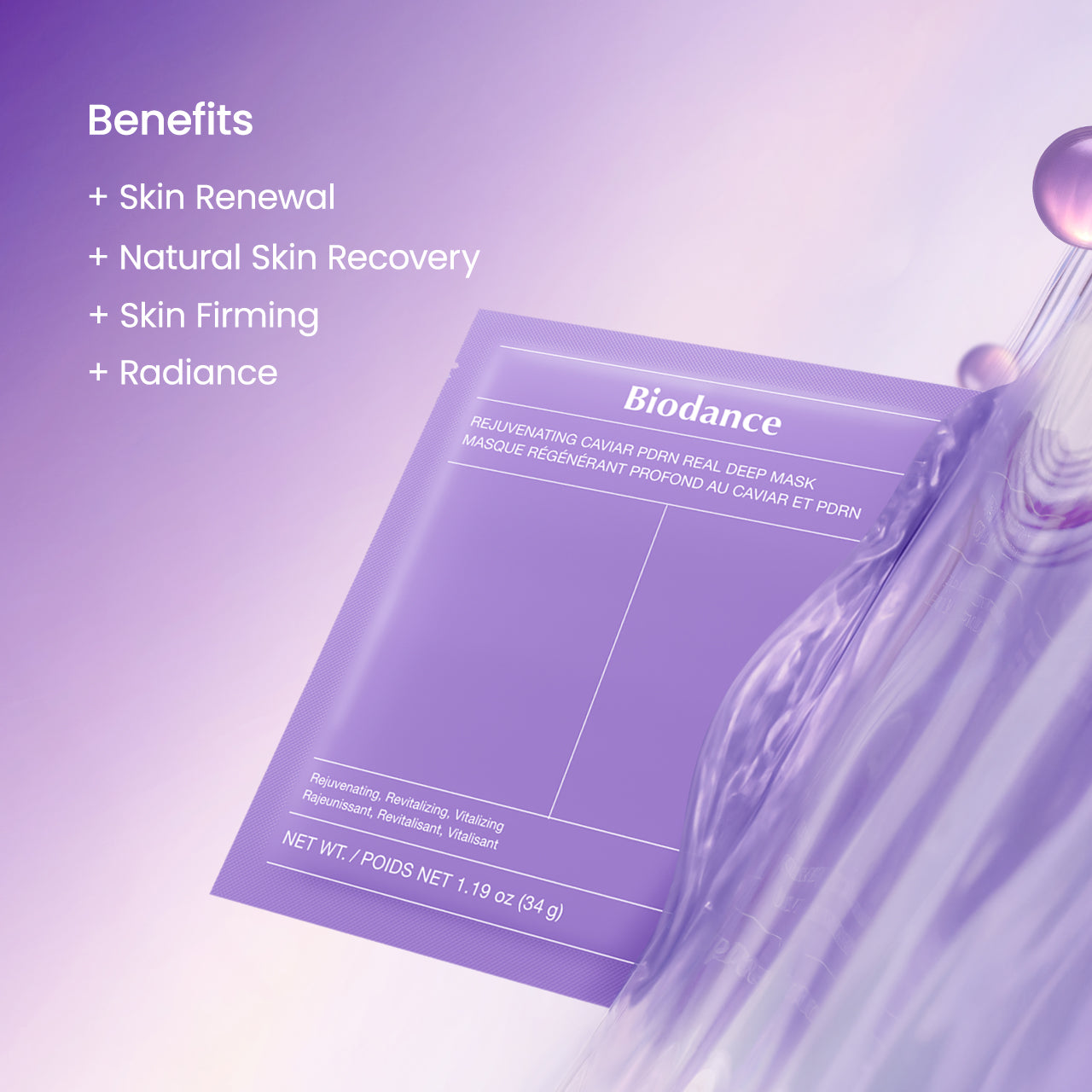 Biodance Rejuvenating Caviar PDRN Real Deep Mask | Korean Face Mask