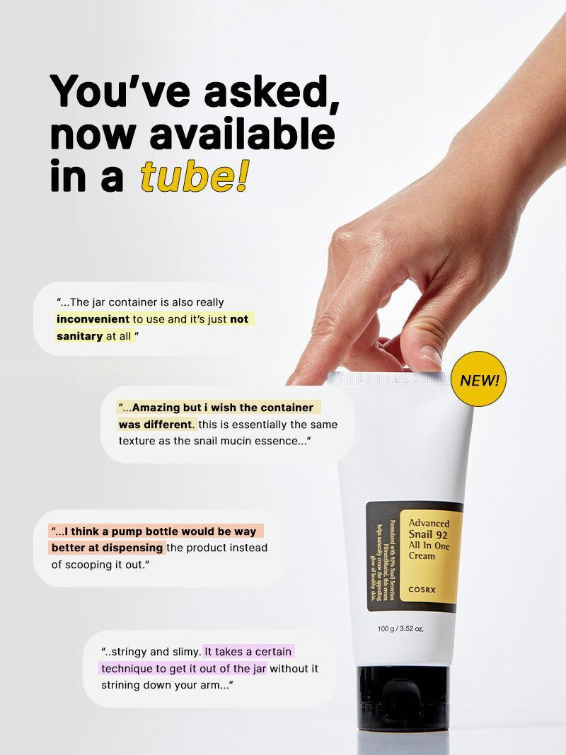 COSRX Advanced Snail 92 All in One Cream | Korean Face Moisturizer