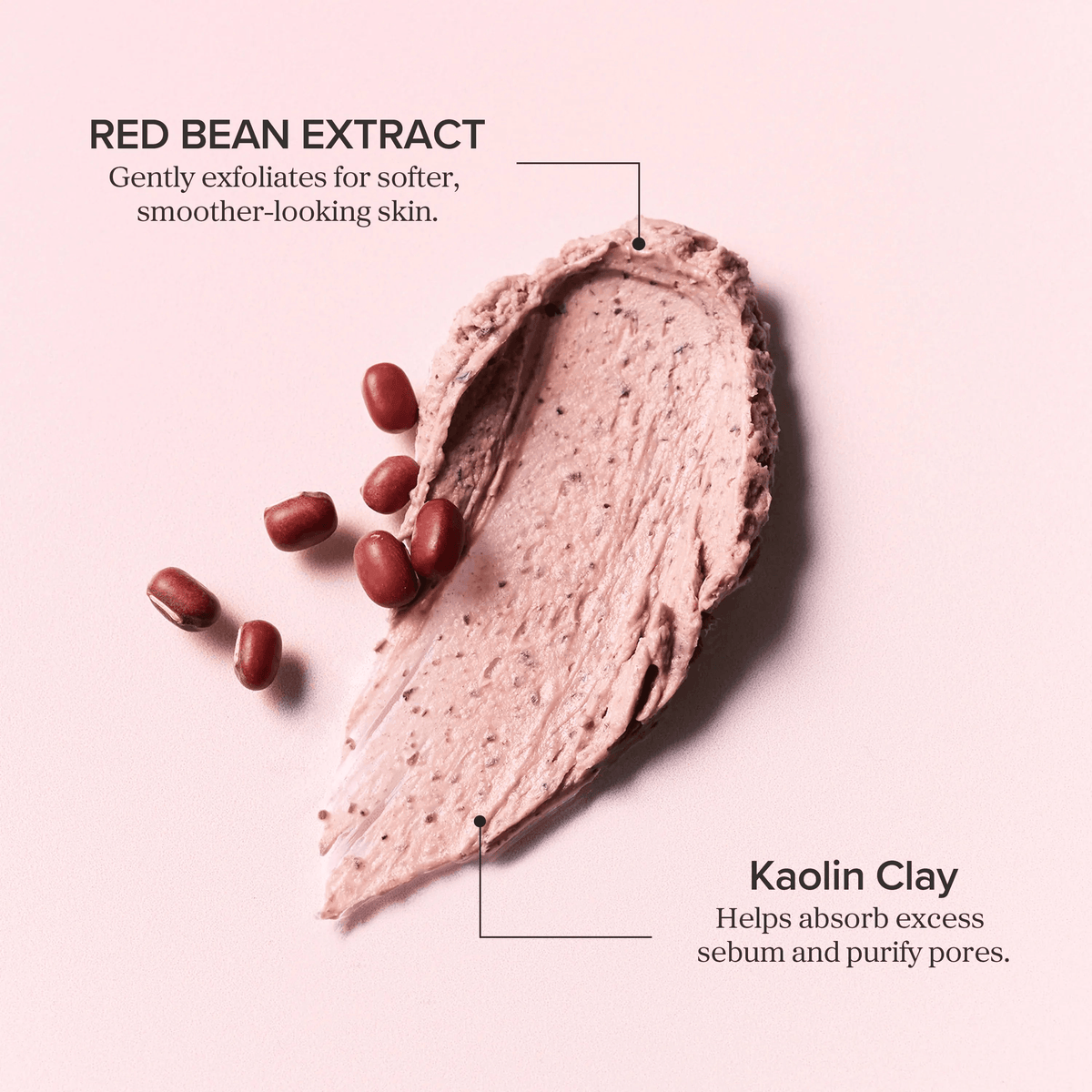 Beauty of Joseon Red Bean Refreshing Pore Mask with red bean extract and kaolin clay for gentle exfoliation and pore purification.