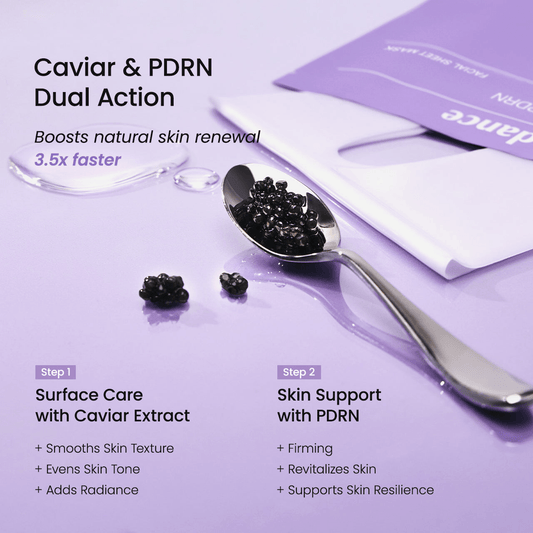Biodance Rejuvenating Caviar PDRN Real Deep Mask | Korean Face Mask with caviar extract and PDRN dual action for skin renewal.