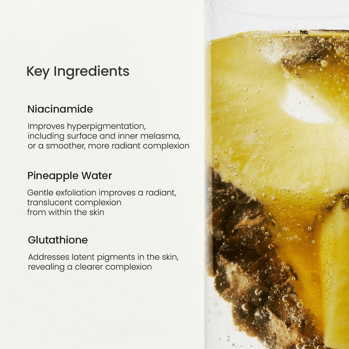 Biodance Radiant Vita Niacinamide Real Deep Mask | Korean Face Mask key ingredients including Niacinamide, Pineapple Water, Glutathione