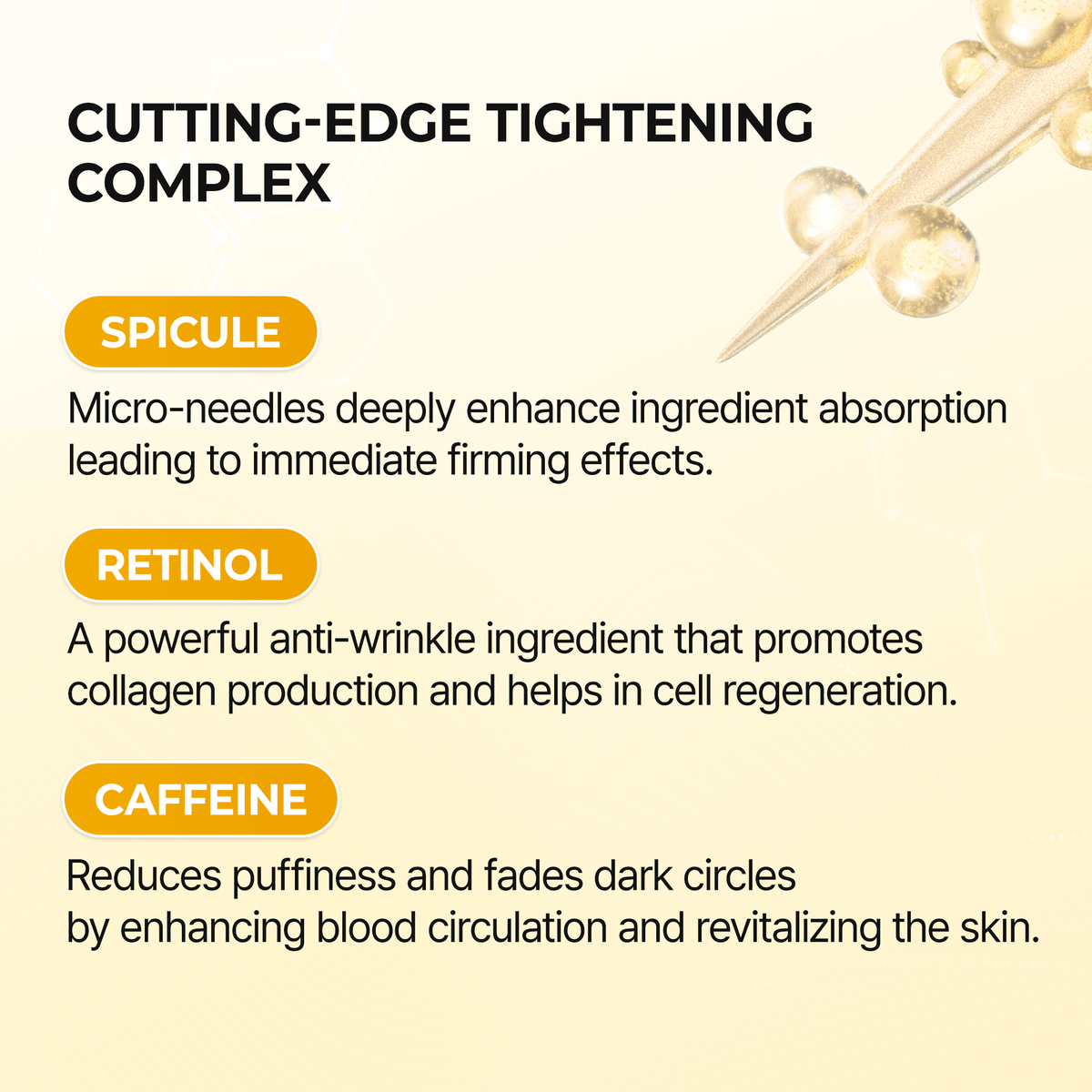 Dr. Melaxin Eyephalt Retinal Eyebag Cream | Korean Eye Cream ingredients including Spicule, Retinol, and Caffeine.
