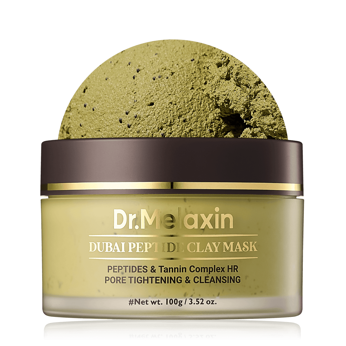 Dr Melaxin Dubai Peptide Clay Mask | Korean Clay Masks in a jar with color-changing clay for pore tightening.