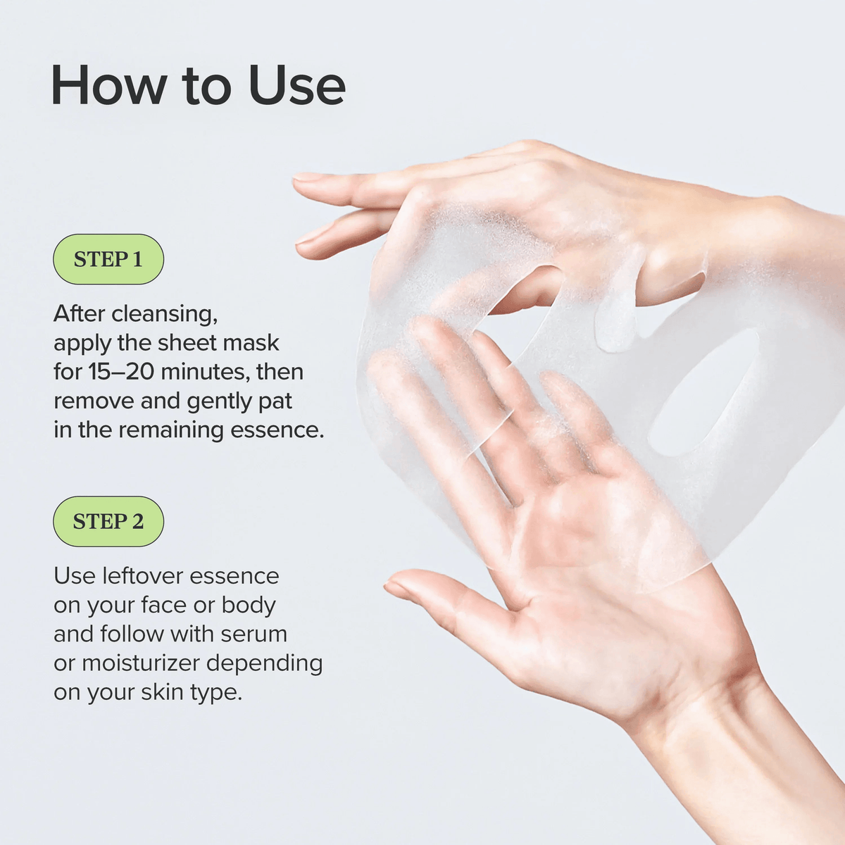 How to use Beauty of Joseon Centella Asiatica Calming Mask steps for soothing Korean skincare.