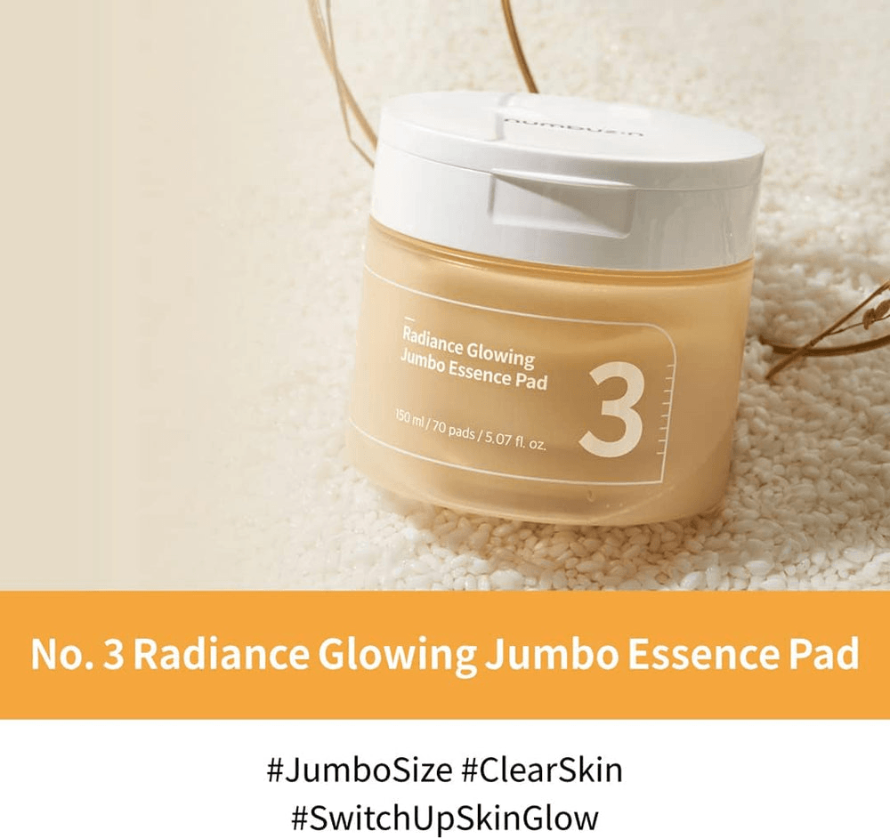 numbuzin No.3 Radiance Glowing Jumbo Essence Pads