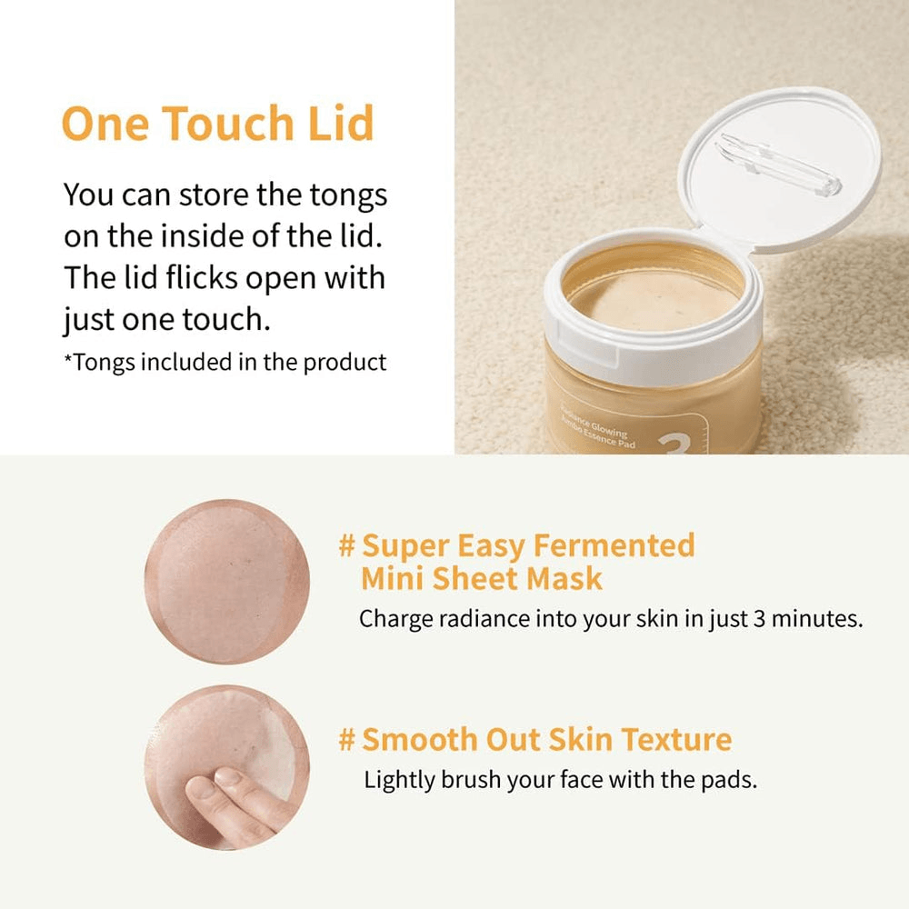 numbuzin No.3 Radiance Glowing Jumbo Essence Pads