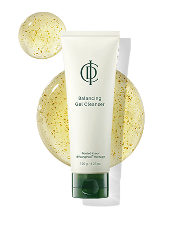 RIMAN ICD Balancing Gel Cleanser in a tube with gel texture, promoting hydrated, balanced skin.