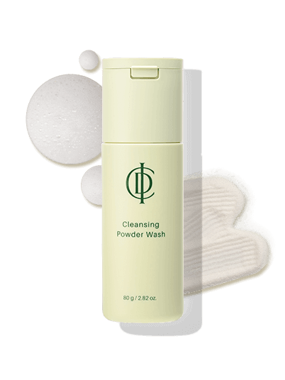 Riman ICD Radiansome 100 Advanced Ritual Set Cleansing Powder Wash with bubbles and a wash cloth.