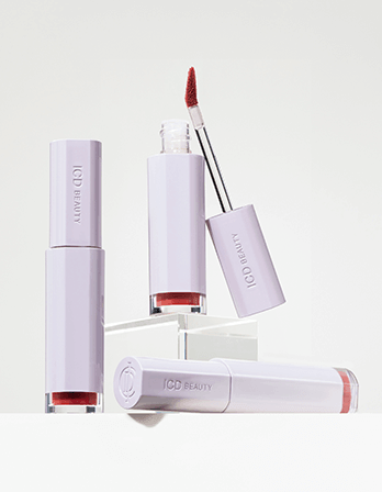 Riman ICD Makeup Butter Lip Tint Semi Matte in elegant packaging with applicator for lasting color and lip care.