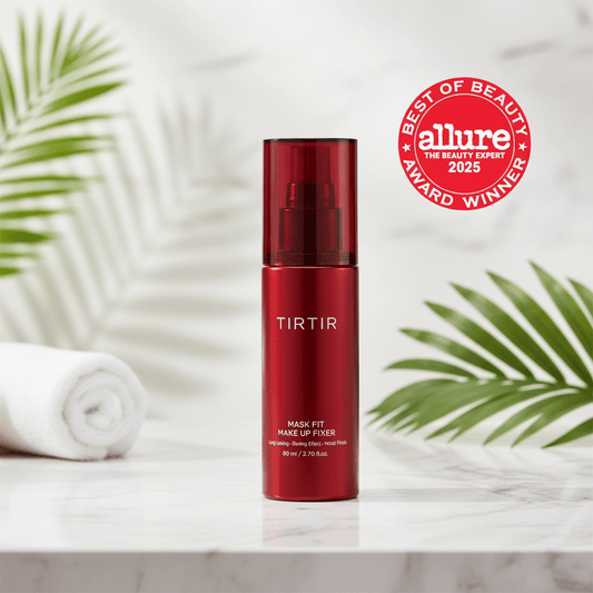 TIRTIR Mask Fit Makeup Fixer lightweight setting spray award winner for long-lasting makeup freshness and flawless finish.